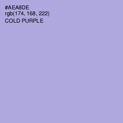 #AEA8DE - Cold Purple Color Image