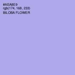 #AEA8E9 - Biloba Flower Color Image