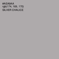 #AEA9AA - Silver Chalice Color Image