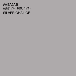 #AEA9AB - Silver Chalice Color Image