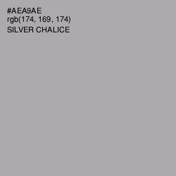 #AEA9AE - Silver Chalice Color Image