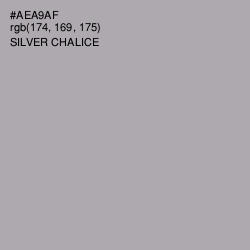 #AEA9AF - Silver Chalice Color Image