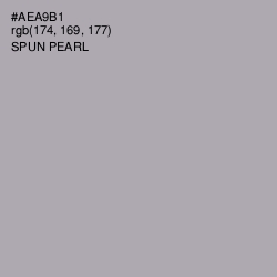 #AEA9B1 - Spun Pearl Color Image