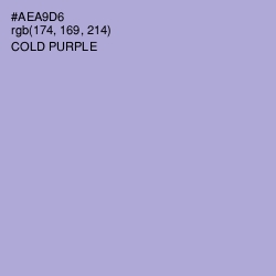 #AEA9D6 - Cold Purple Color Image