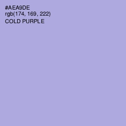 #AEA9DE - Cold Purple Color Image