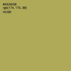 #AEAA58 - Husk Color Image