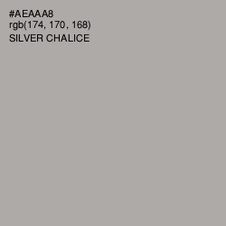 #AEAAA8 - Silver Chalice Color Image