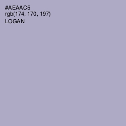 #AEAAC5 - Logan Color Image