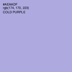 #AEAADF - Cold Purple Color Image