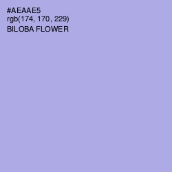 #AEAAE5 - Biloba Flower Color Image