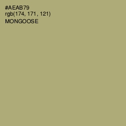 #AEAB79 - Mongoose Color Image