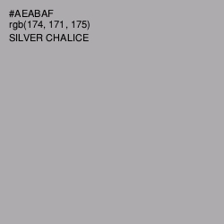 #AEABAF - Silver Chalice Color Image