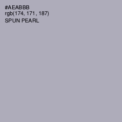 #AEABBB - Spun Pearl Color Image
