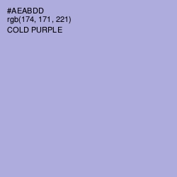 #AEABDD - Cold Purple Color Image