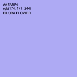 #AEABF4 - Biloba Flower Color Image