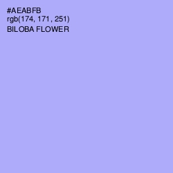#AEABFB - Biloba Flower Color Image