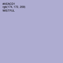 #AEACD1 - Wistful Color Image