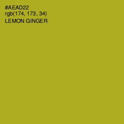 #AEAD22 - Lemon Ginger Color Image