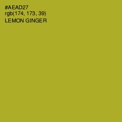 #AEAD27 - Lemon Ginger Color Image