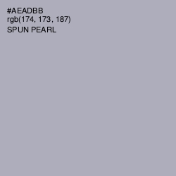 #AEADBB - Spun Pearl Color Image