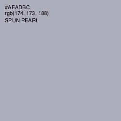 #AEADBC - Spun Pearl Color Image