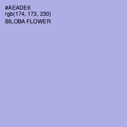 #AEADE6 - Biloba Flower Color Image