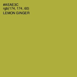 #AEAE3C - Lemon Ginger Color Image