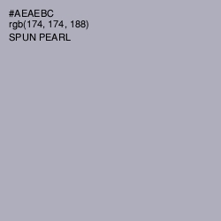 #AEAEBC - Spun Pearl Color Image