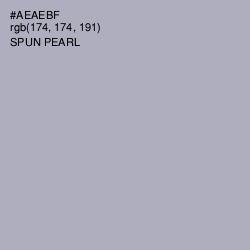 #AEAEBF - Spun Pearl Color Image