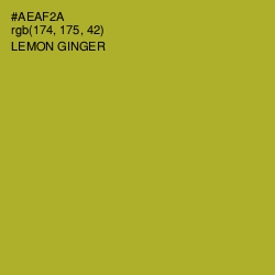 #AEAF2A - Lemon Ginger Color Image