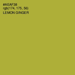 #AEAF38 - Lemon Ginger Color Image