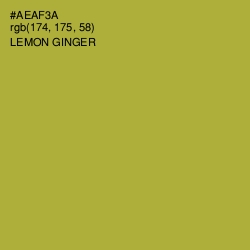 #AEAF3A - Lemon Ginger Color Image