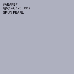 #AEAFBF - Spun Pearl Color Image