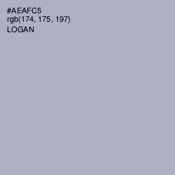 #AEAFC5 - Logan Color Image