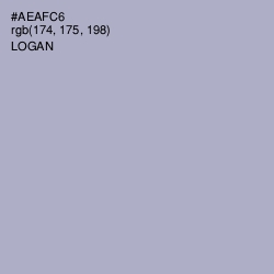 #AEAFC6 - Logan Color Image
