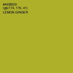 #AEB029 - Lemon Ginger Color Image