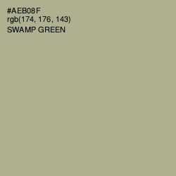 #AEB08F - Swamp Green Color Image