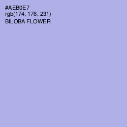 #AEB0E7 - Biloba Flower Color Image