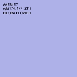 #AEB1E7 - Biloba Flower Color Image