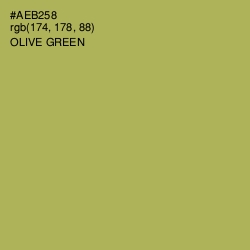 #AEB258 - Olive Green Color Image