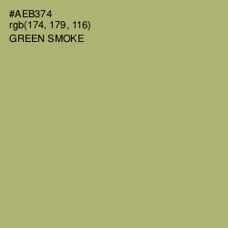 #AEB374 - Green Smoke Color Image