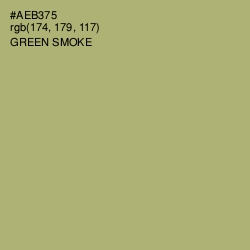 #AEB375 - Green Smoke Color Image