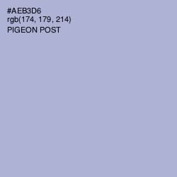 #AEB3D6 - Pigeon Post Color Image