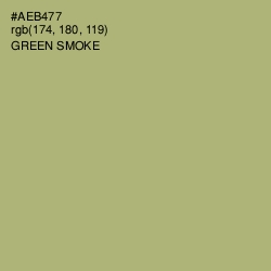 #AEB477 - Green Smoke Color Image