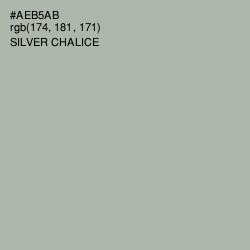 #AEB5AB - Silver Chalice Color Image