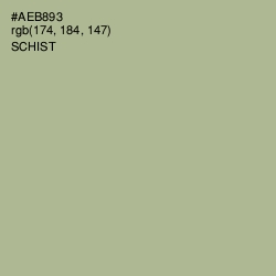 #AEB893 - Schist Color Image