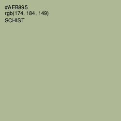 #AEB895 - Schist Color Image