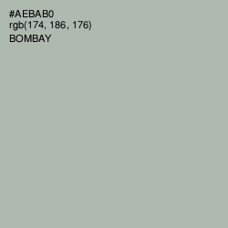 #AEBAB0 - Bombay Color Image