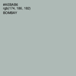 #AEBAB6 - Bombay Color Image