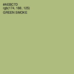 #AEBC7D - Green Smoke Color Image